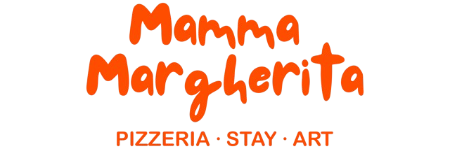 Mamma Margherita logo - Neapolitan pizzeria, lakeside cabins and art studio